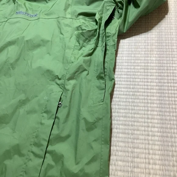 Marmot Men’s Precip Green Jacket Hooded Windbreaker Size XL Style #H41200 - Picture 6 of 14